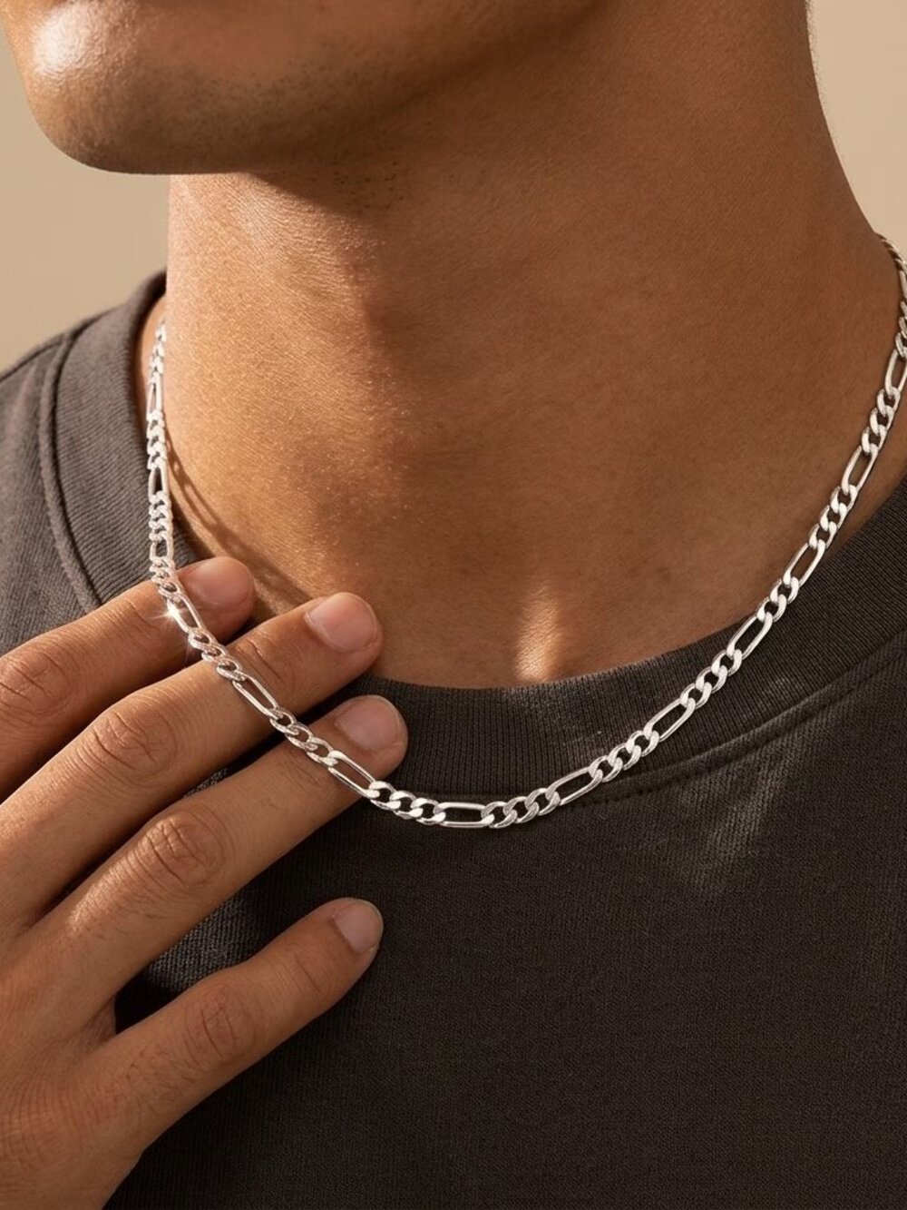 Sterling Silver Paper Clip Style Chains